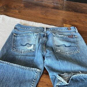 7 For All Mankind Men's Relaxed Blue Jeans